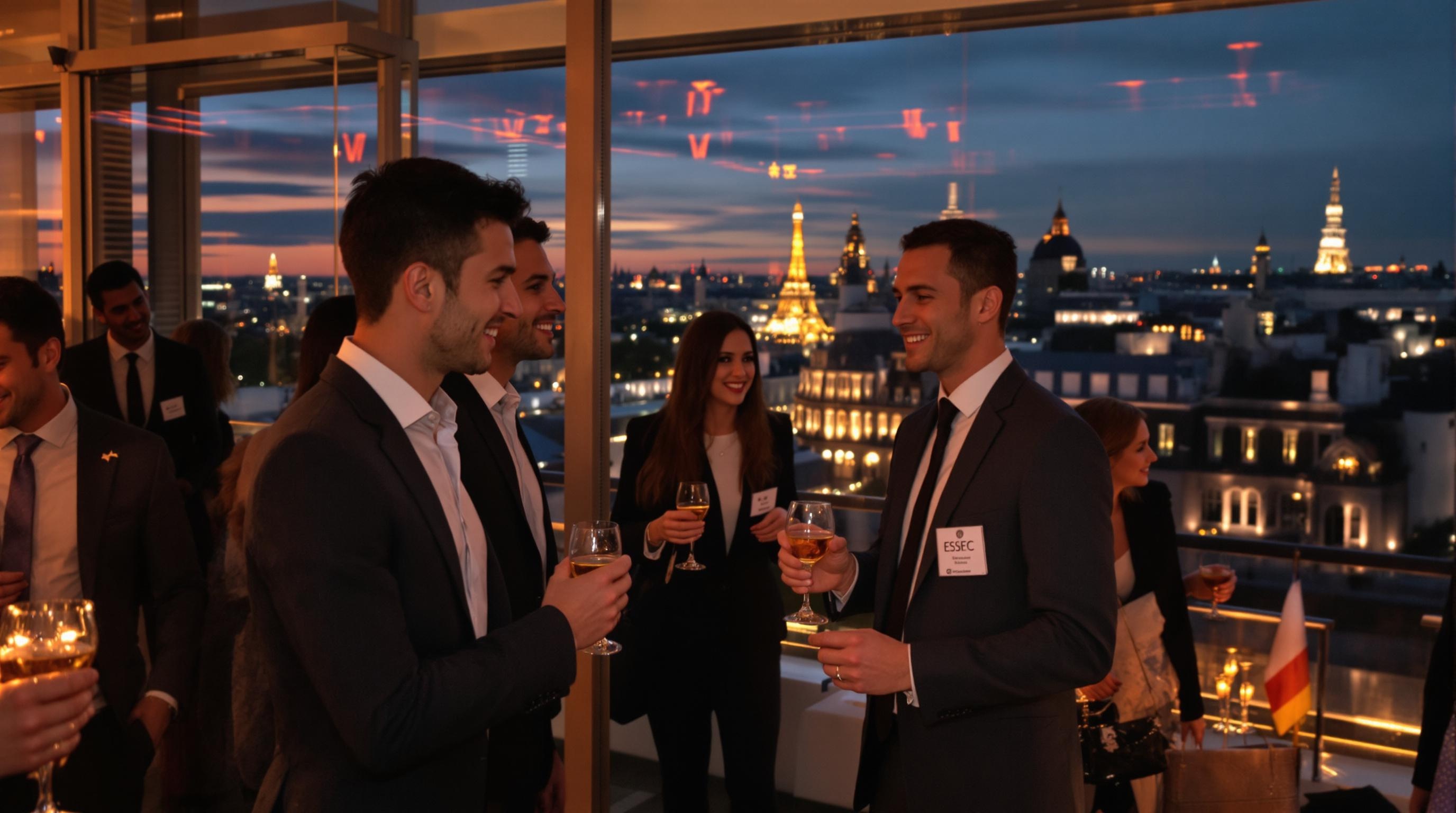 Afterwork Alumni ESSEC à Paris, où la carte de visite s’échange plus vite qu’un café serré.