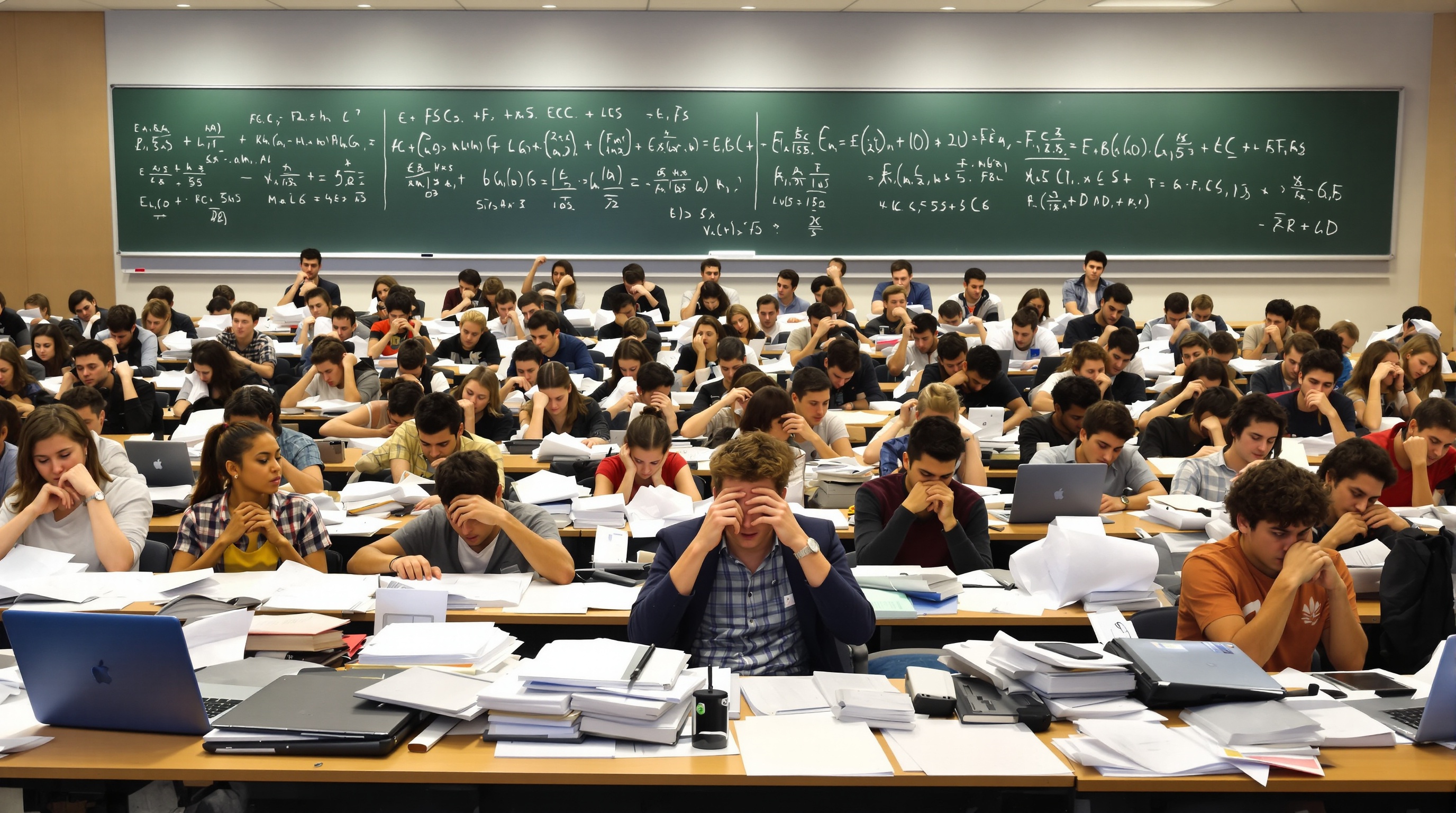 Amphi prépa ECG : étudiants entre héritage ECS et polyvalence nouvelle.
