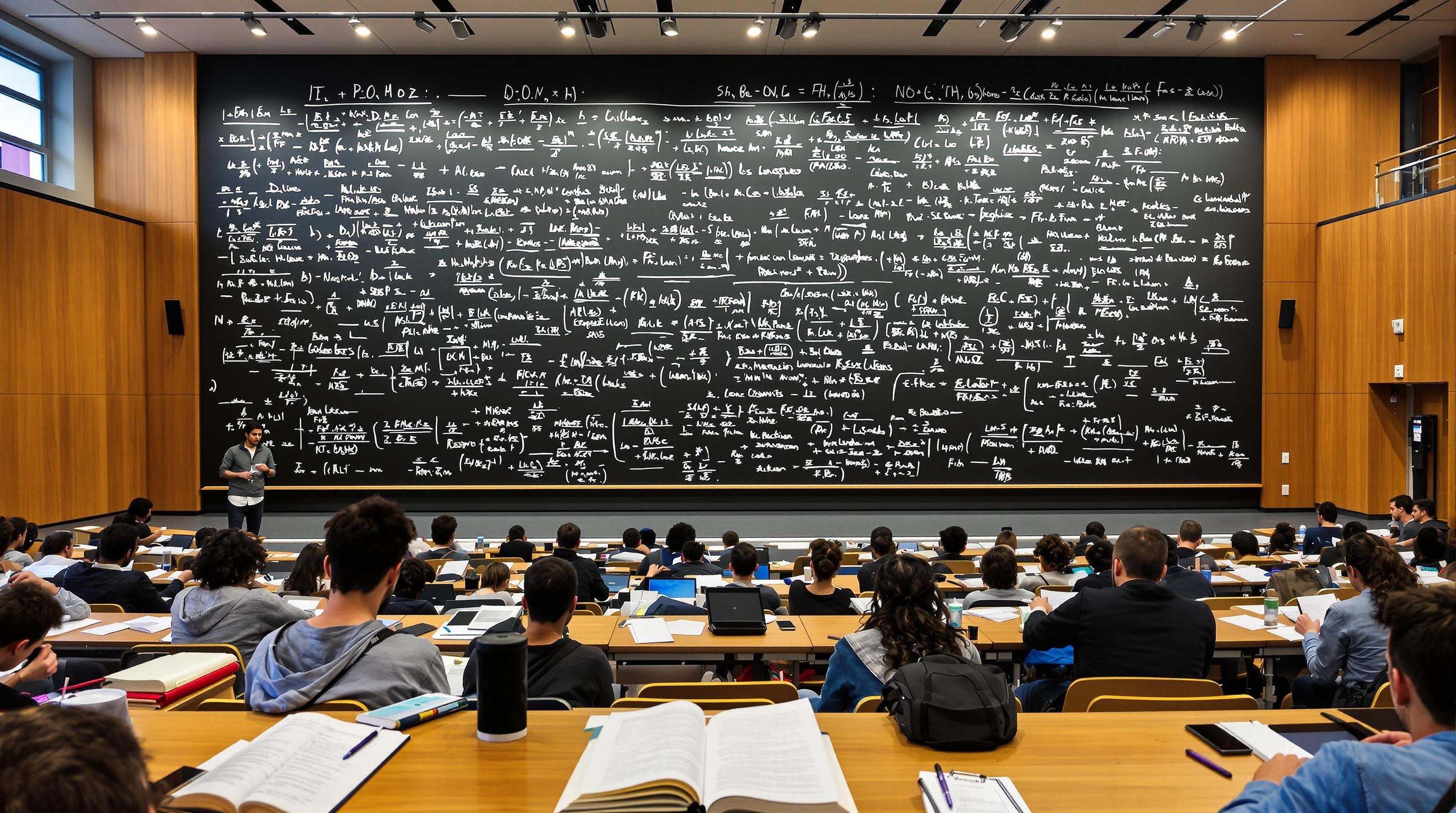 Amphi J Orsay magistère étudiants équations