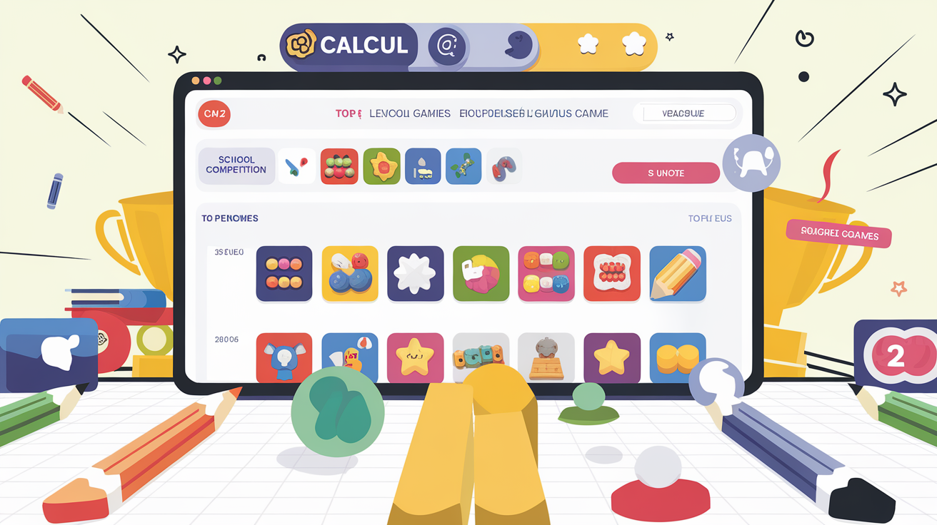 Interface Calcul@TICE CM2 : Top 10 des jeux incontournables