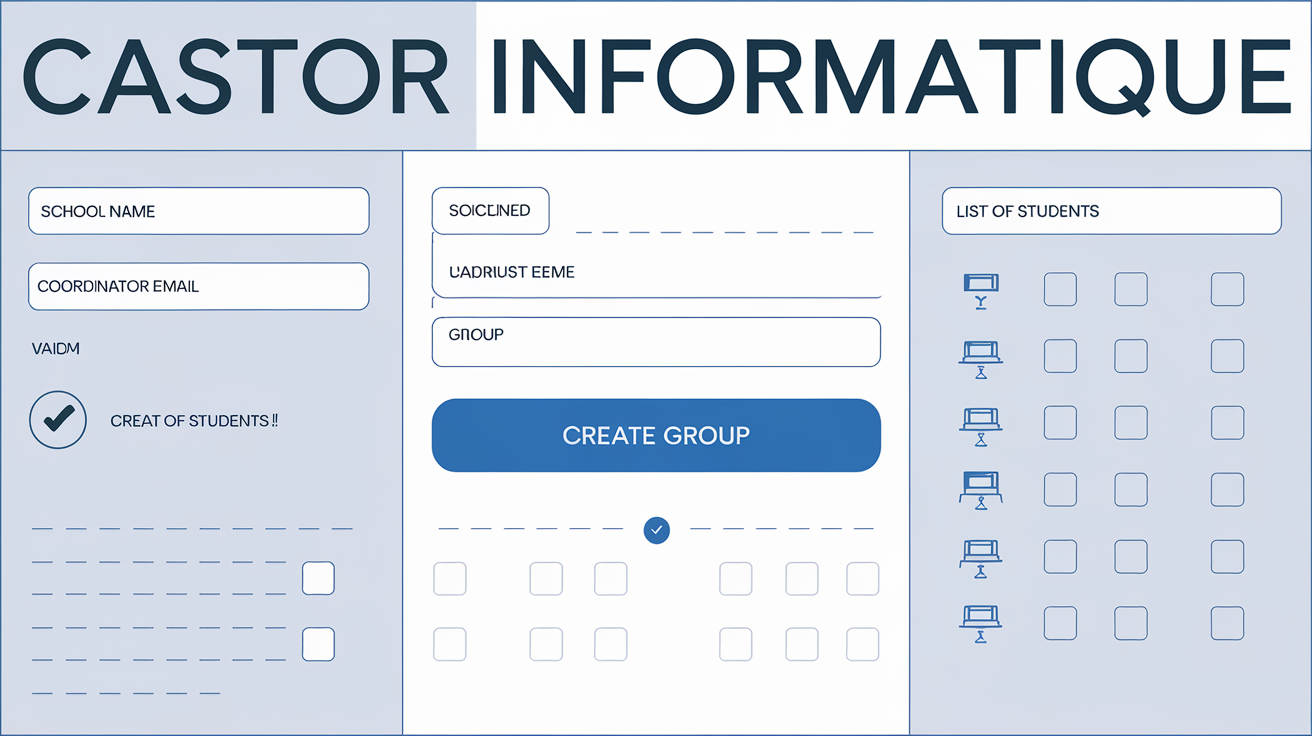 Formulaire d'inscription au concours Castor Informatique