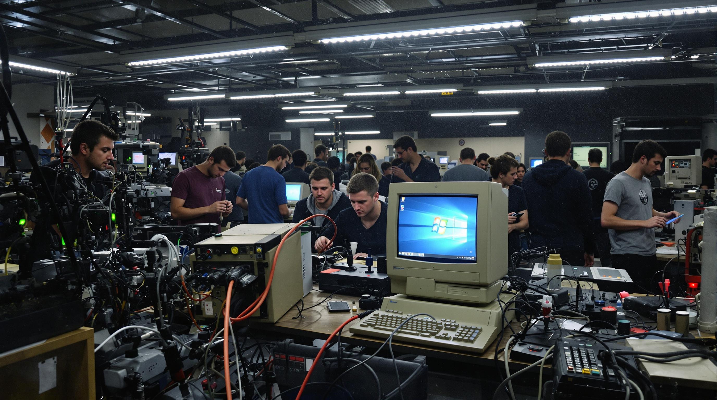 Fablab de Centrale Lille avec une ambiance vintage