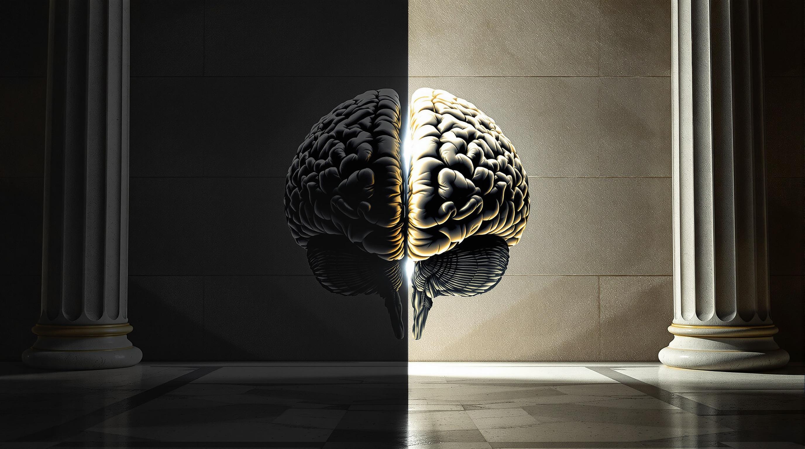 Cerveau moitié dans l’ombre, moitié sous le soleil, caverne version XXIe siècle