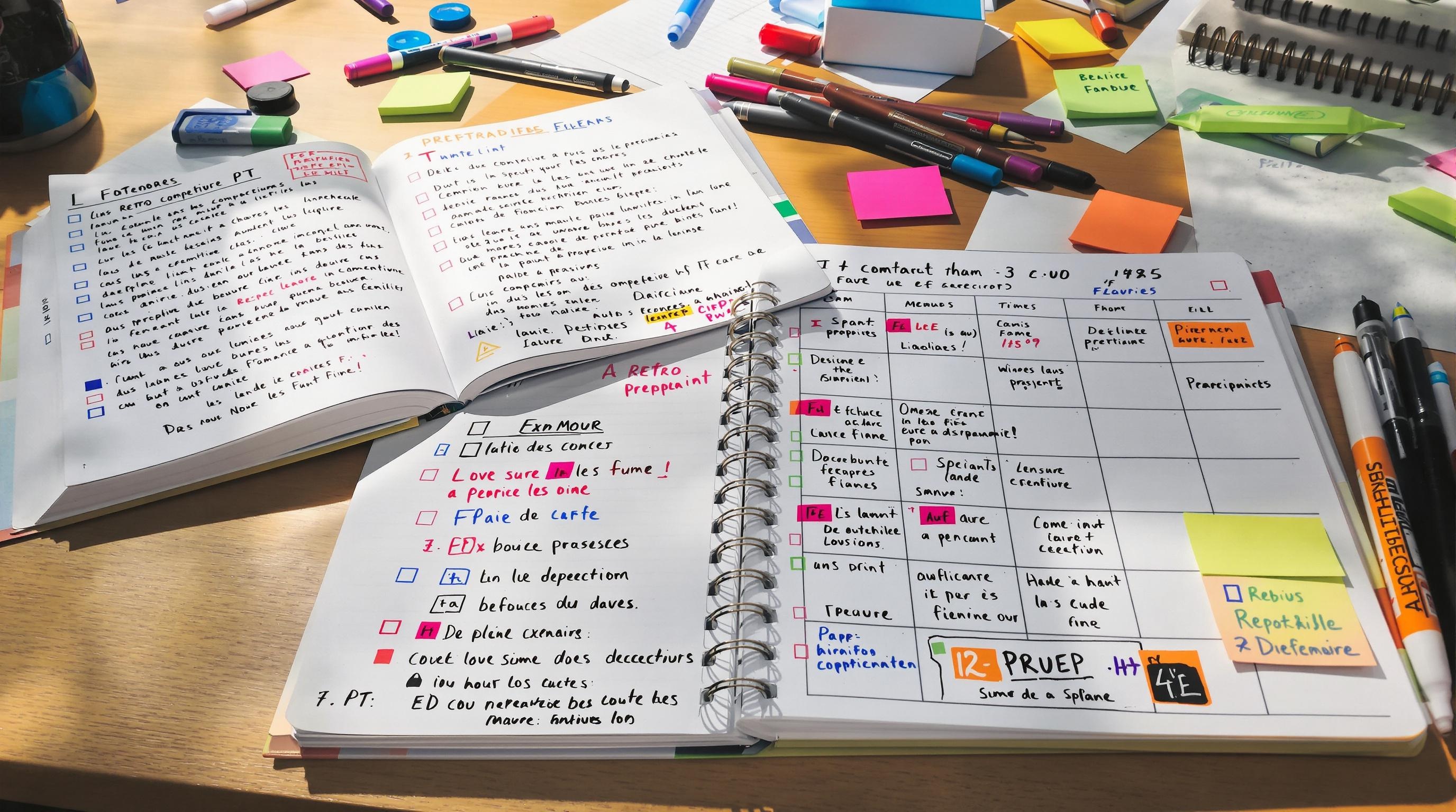 checklist manuscrite concours PT plan 4 semaines