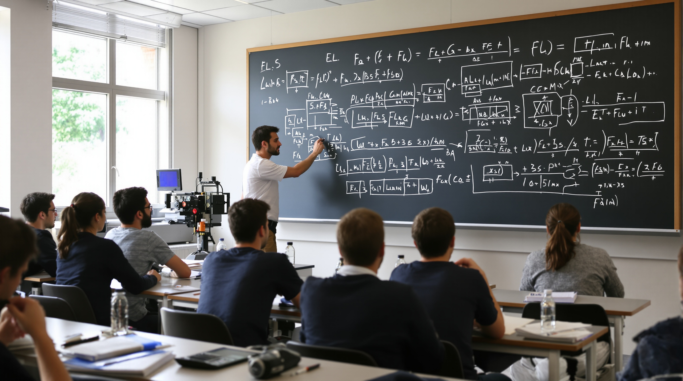 étudiants en classe Prépa ATS sur exercices techniques
