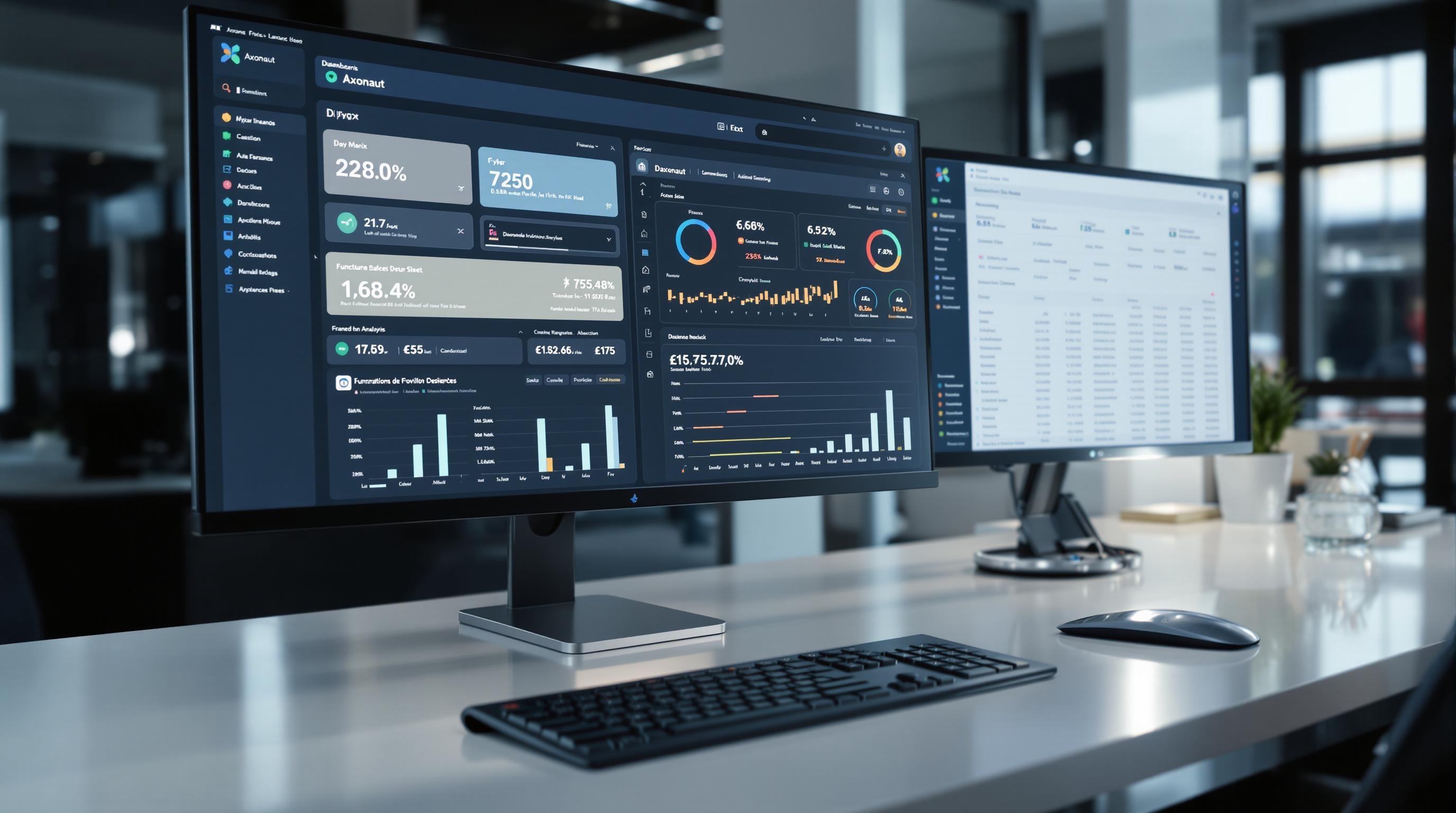 Tableau de bord digital outils SaaS analyse financière et Excel bilan fonctionnel
