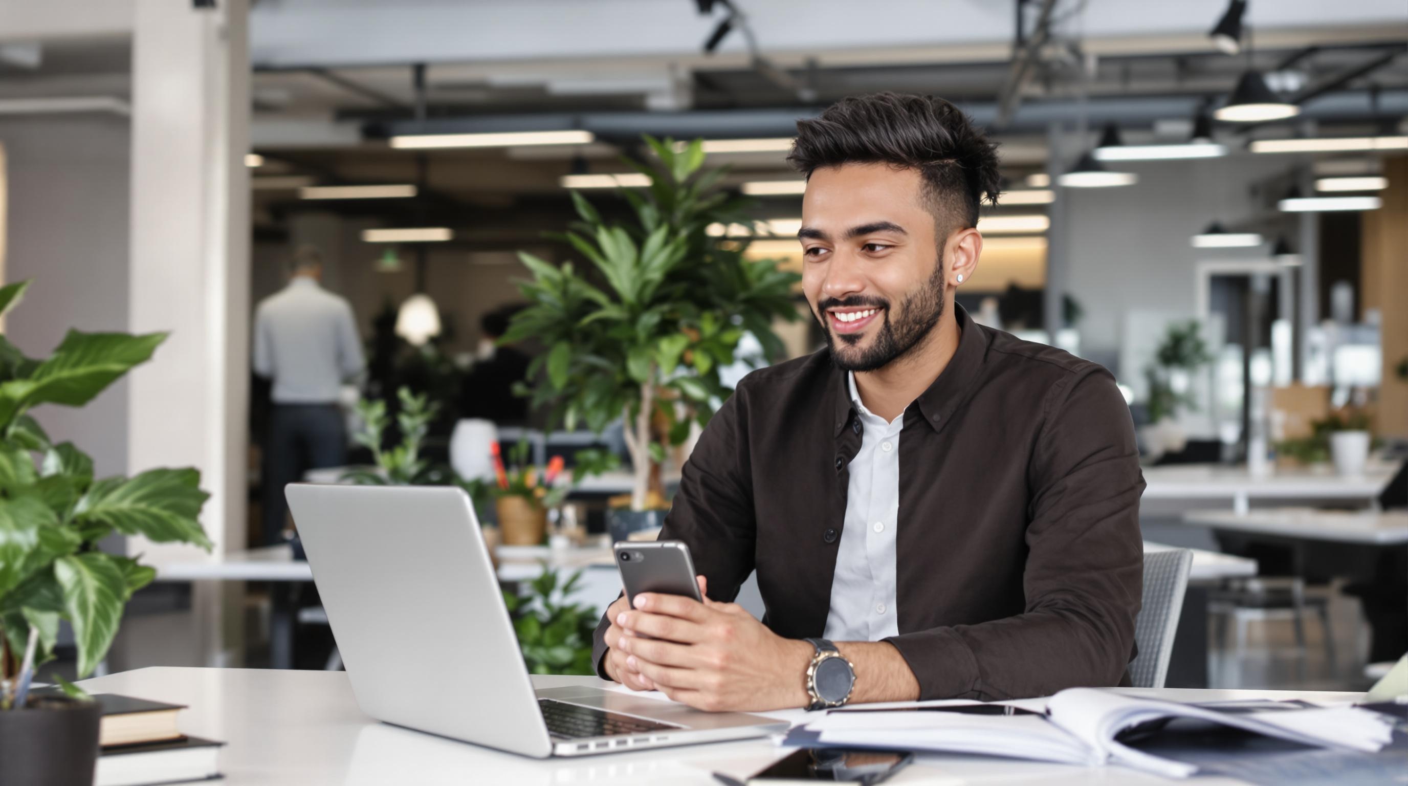 Un employé prend des notes et enregistre une voice-note pour son rapport d'étonnement.