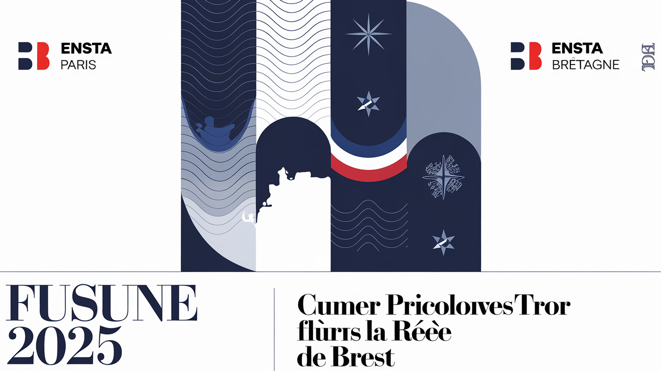 Montage logos ENSTA Paris ENSTA Bretagne fusion 2025