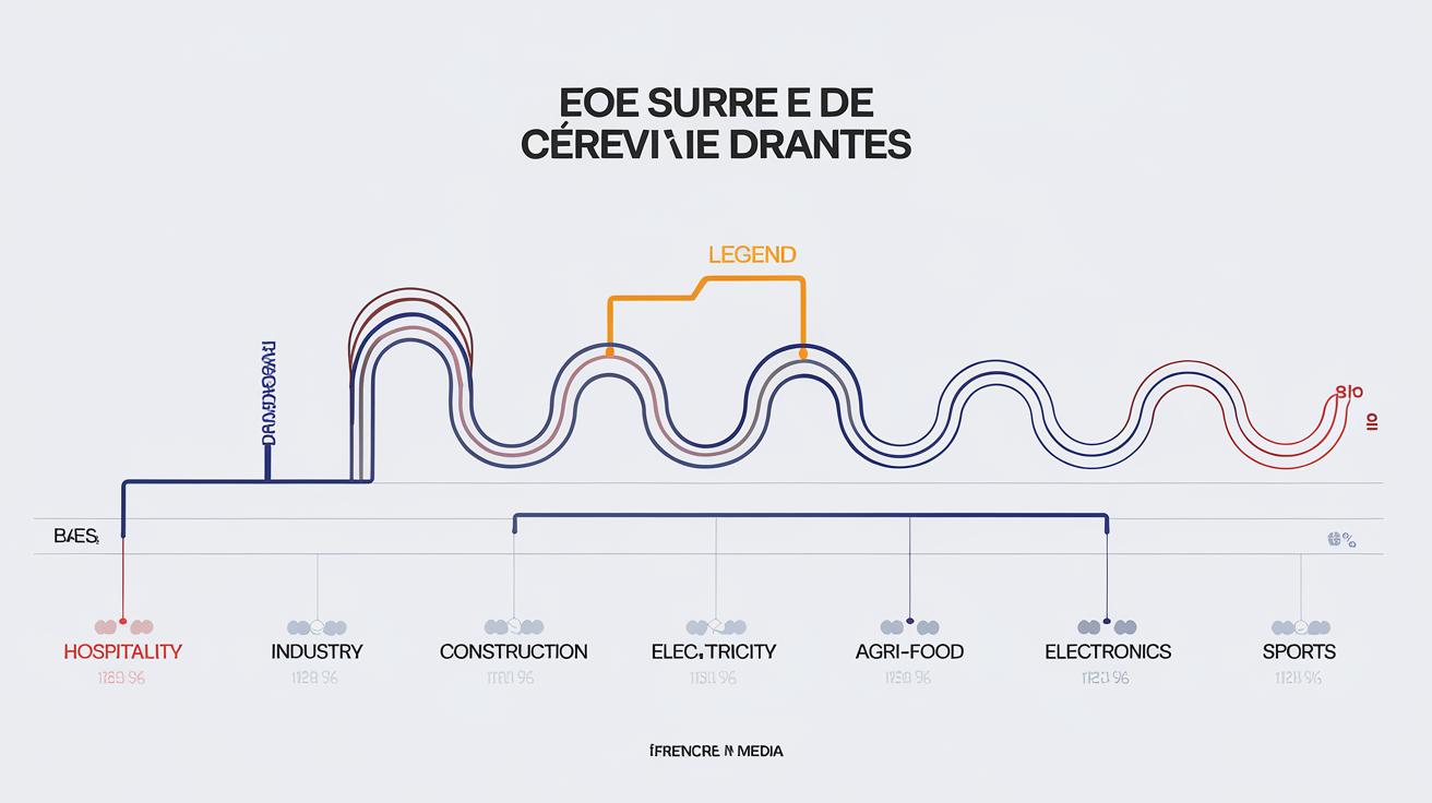 Graphique montrant la croissance de l'emploi dans les secteurs porteurs grâce aux formations certifiantes