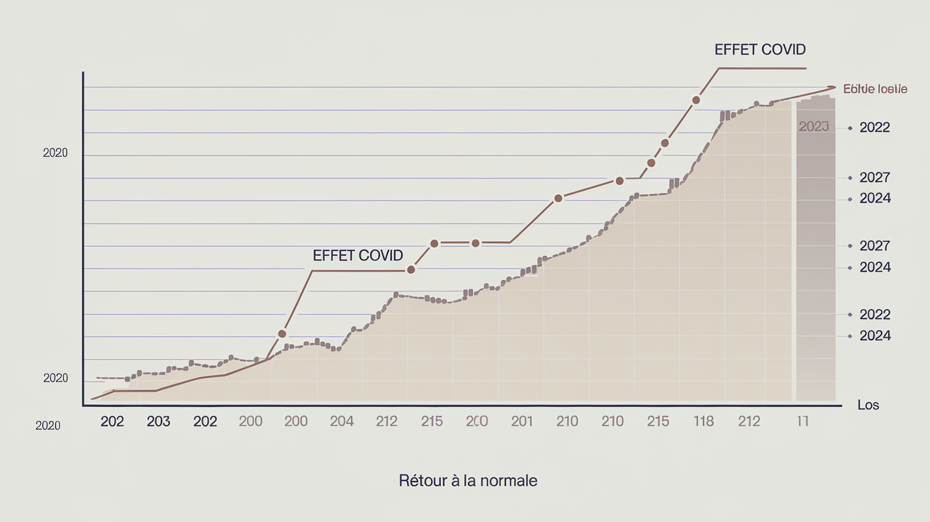 Graphique évolution barres ESSEC admissibilité 2022-2024
