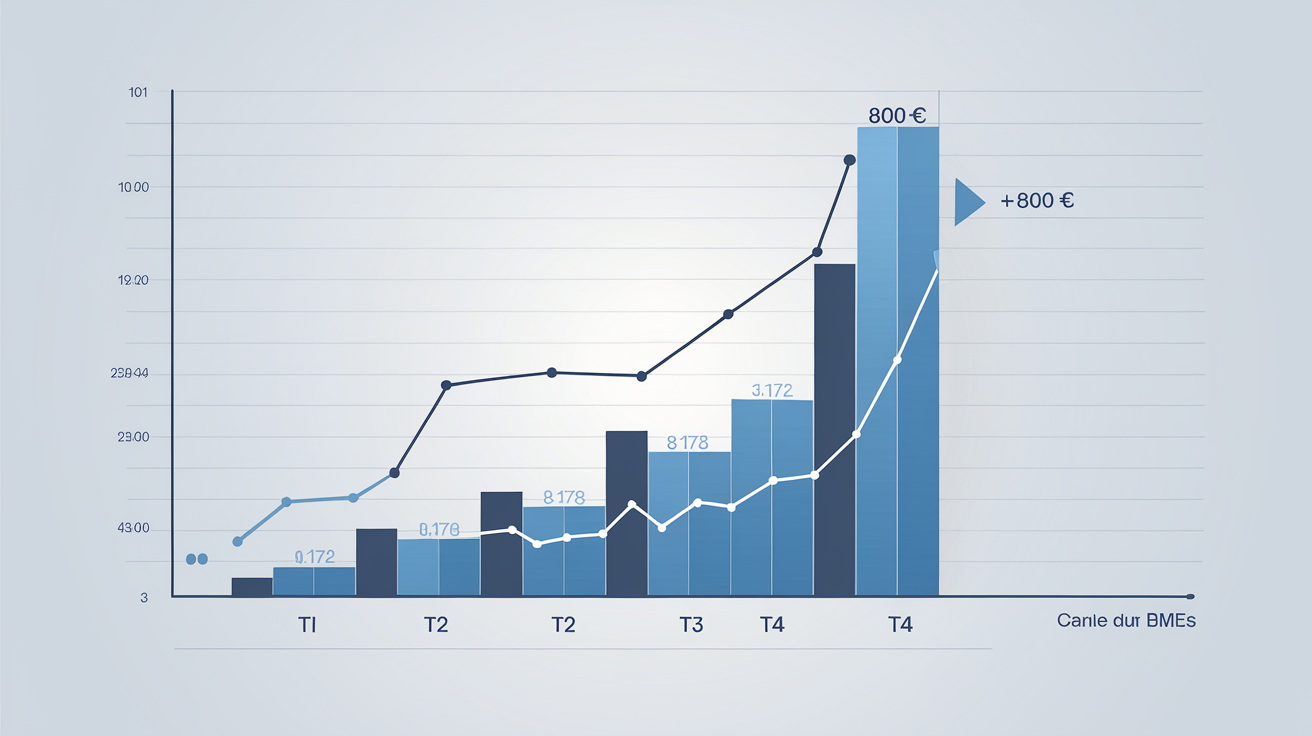 Graphique évolution BFR PME hyper-croissance