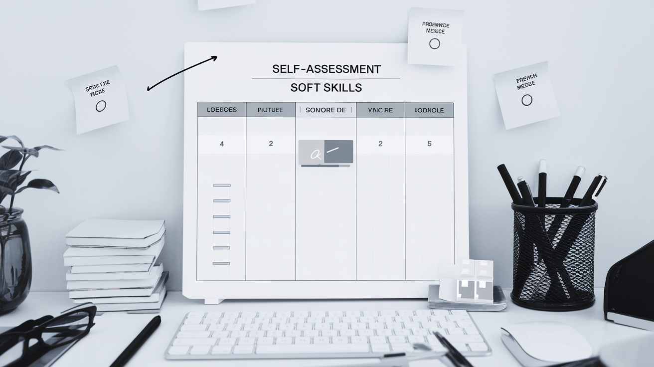 Grille auto-positionnement soft skills moderne