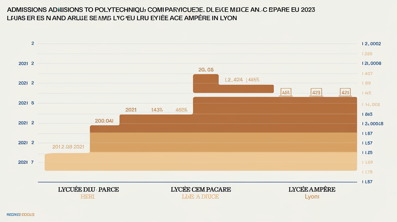 Admissions X-ENS-HEC Lycée du Parc vs Ampère (2021-2023)
