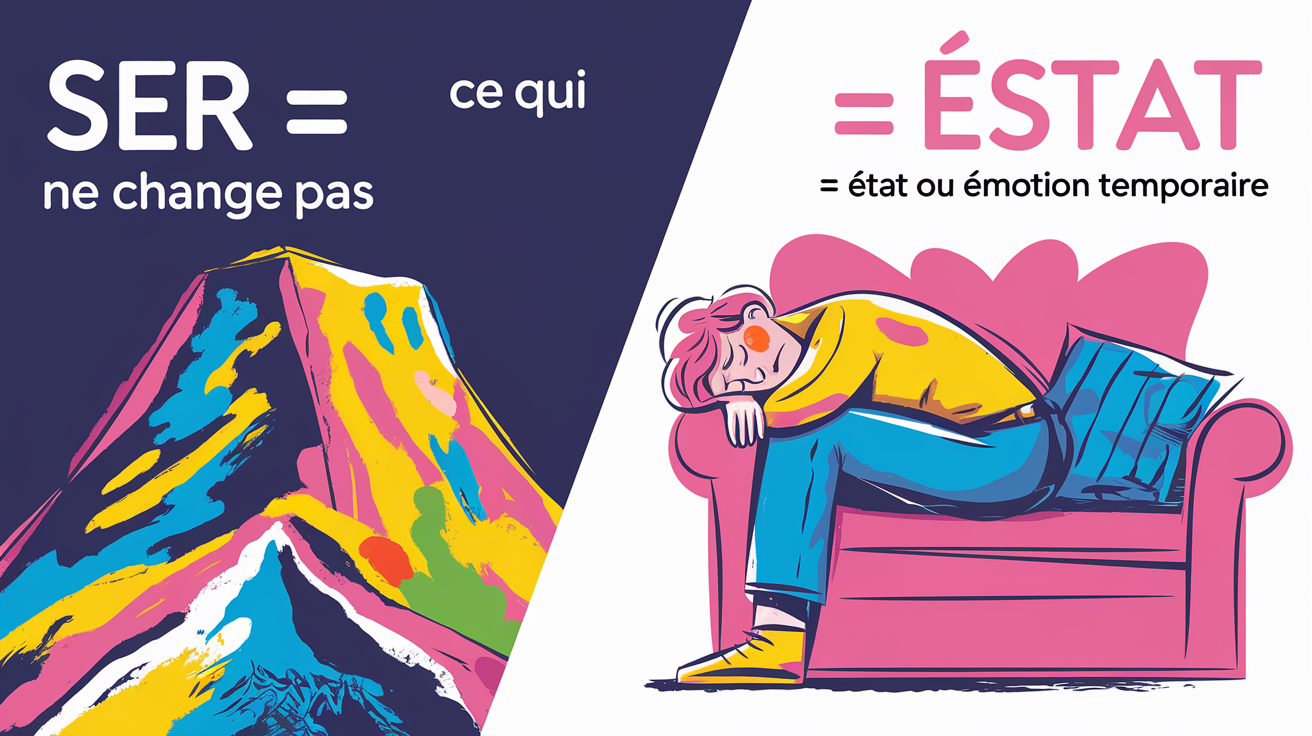 Différence entre permanence (Ser) et état/localisation (Estar) en espagnol