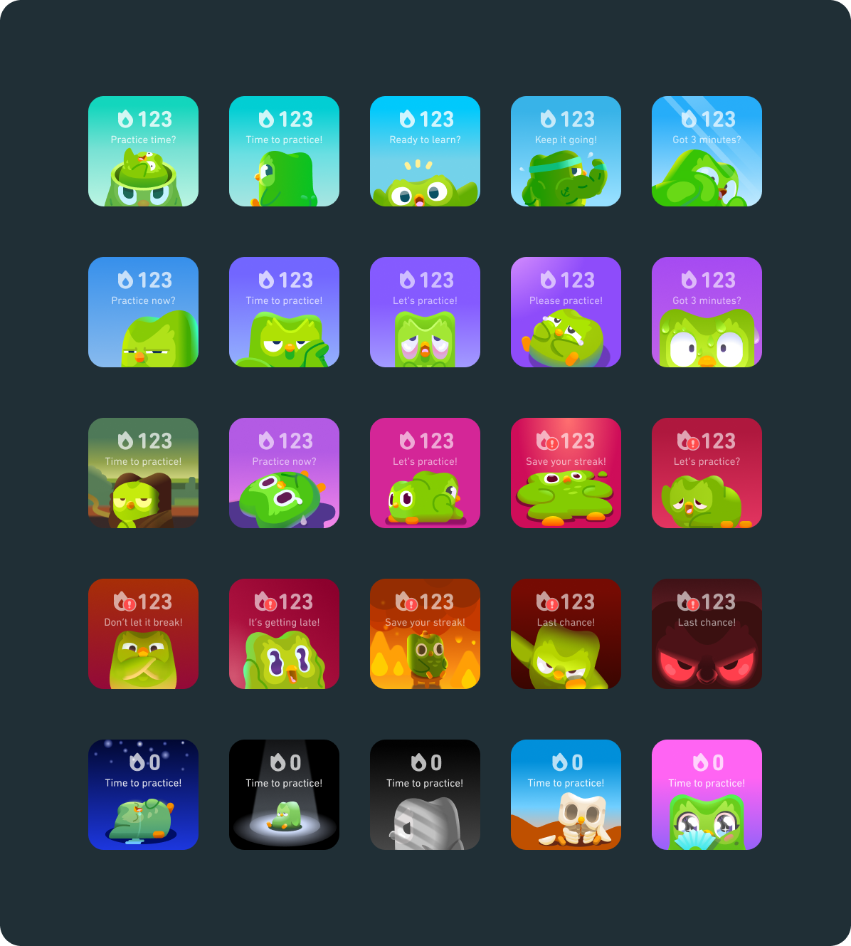 Capture d’écran Duolingo jauge streak progression pièces virtuelles