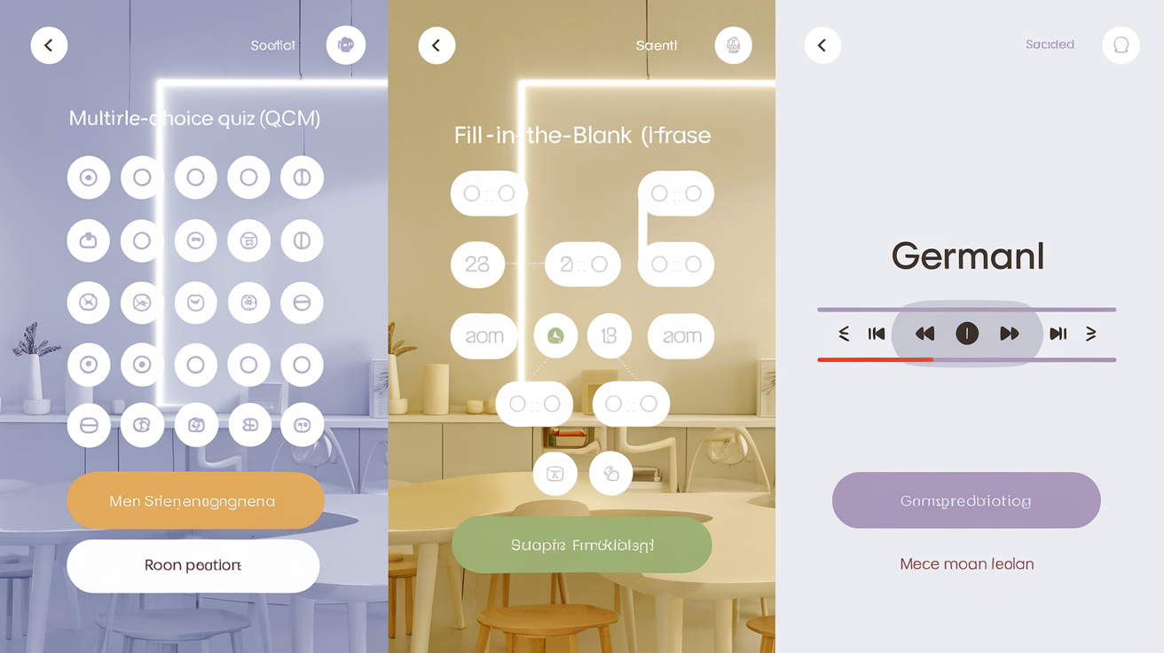 Exercices interactifs pour pratiquer le datif en allemand.