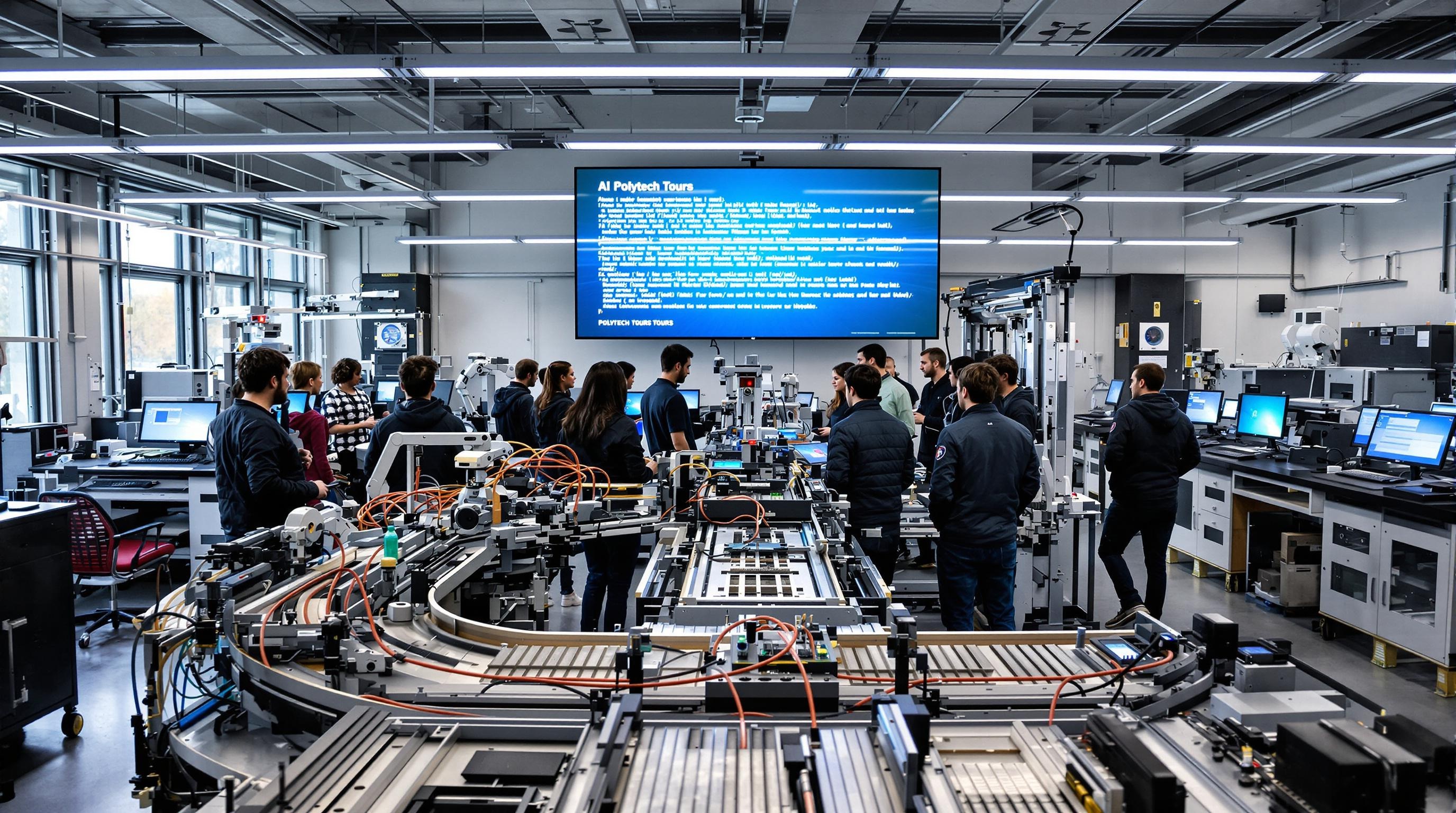 Laboratoire informatique GSI Polytech Tours – étudiants en action à 8h