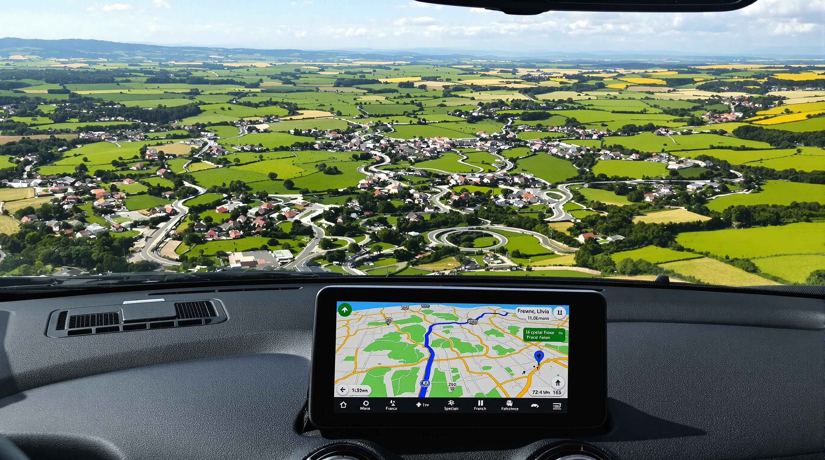 Ville enclavée de Llívia entourée par la France