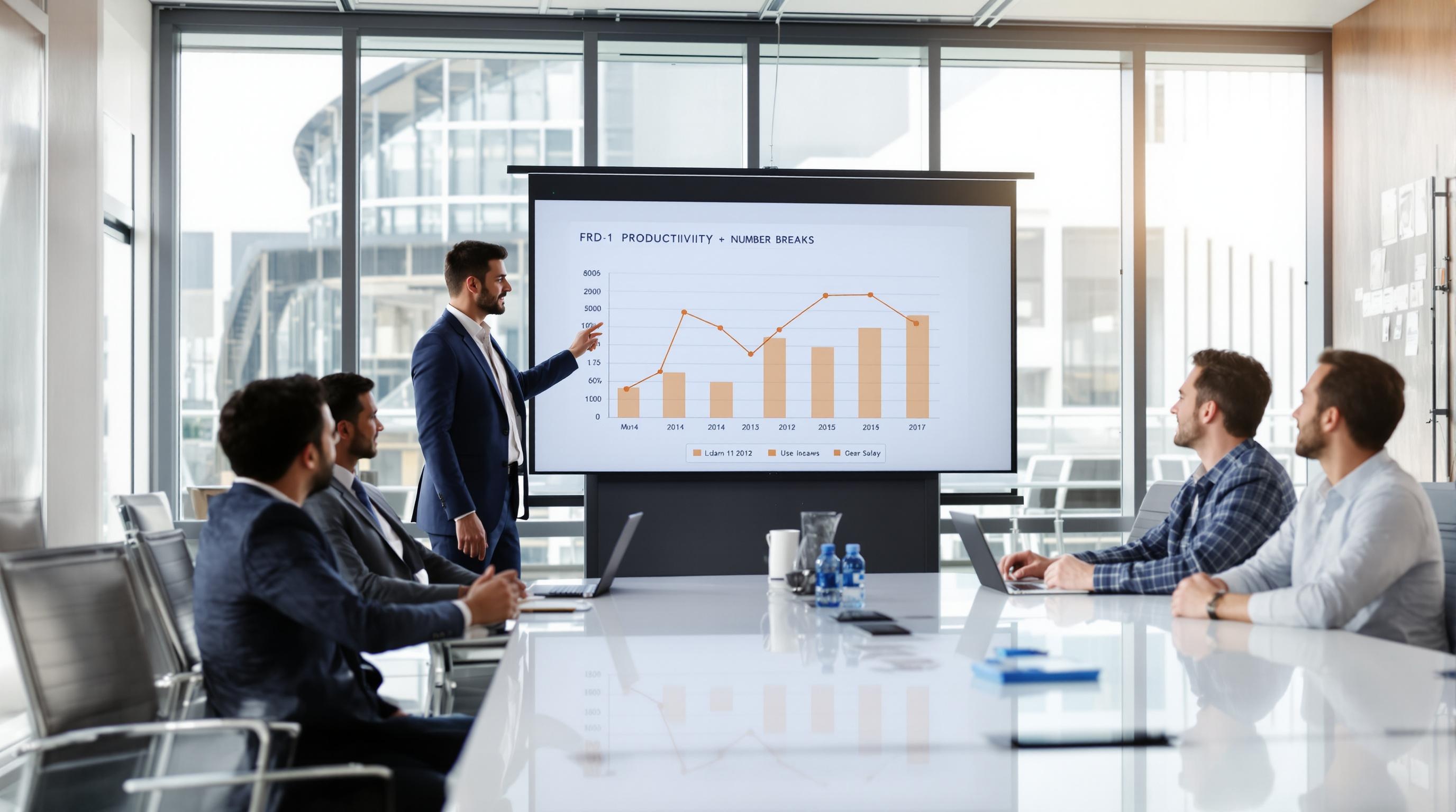 Graphique négociation pause productivité salle réunion salarié