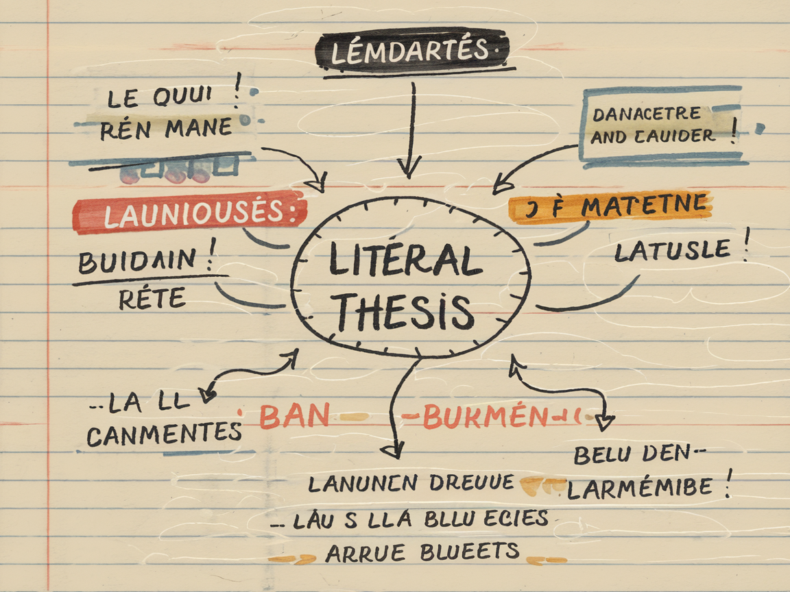 Schéma manuscrit d’une carte mentale contraction Bac