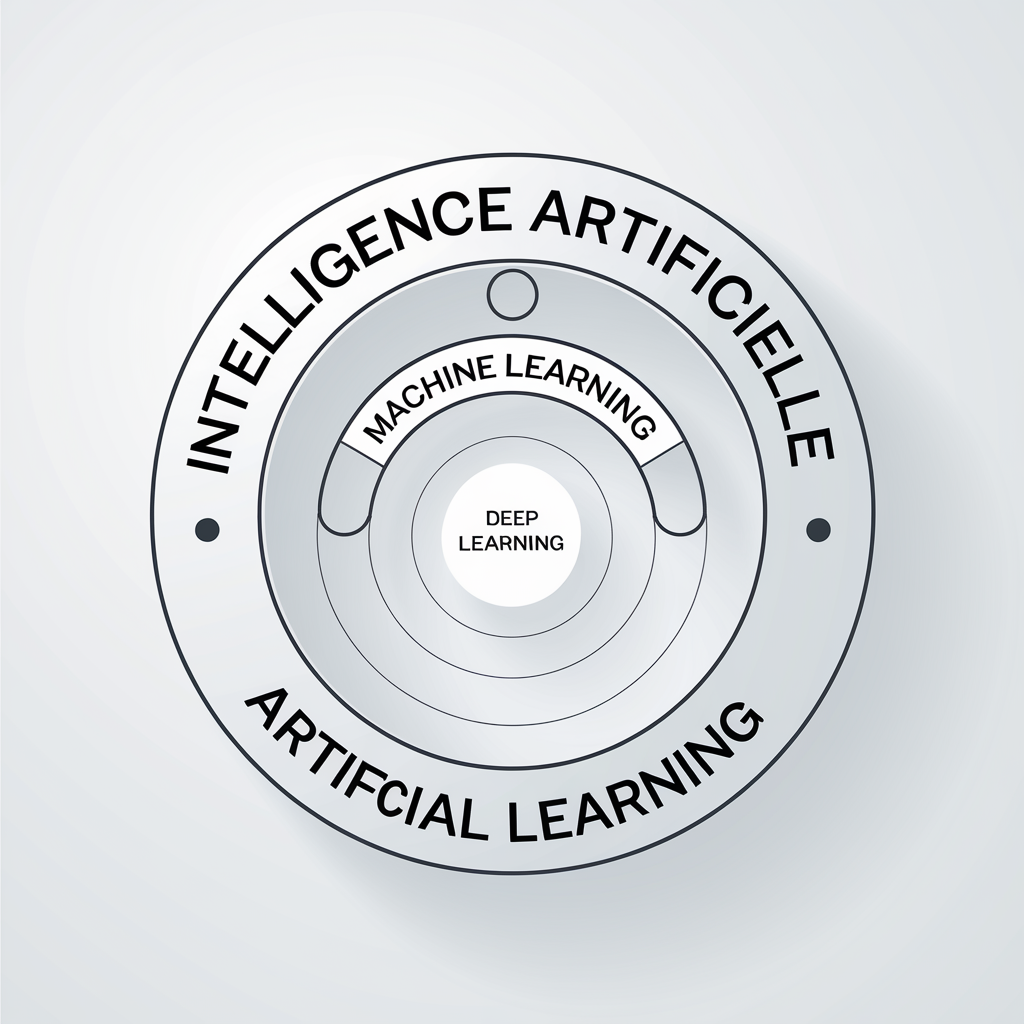 Schéma poupées russes IA - Machine Learning - Deep Learning