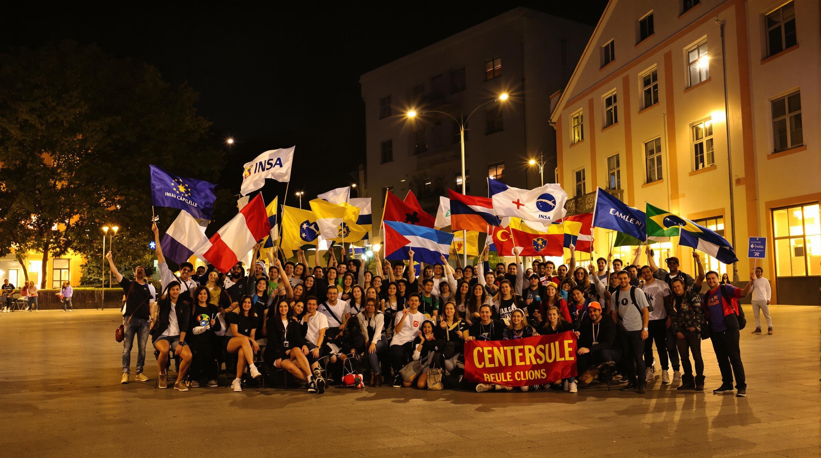 Soirée associative sur le parvis Jean Capelle à l’INSA Lyon