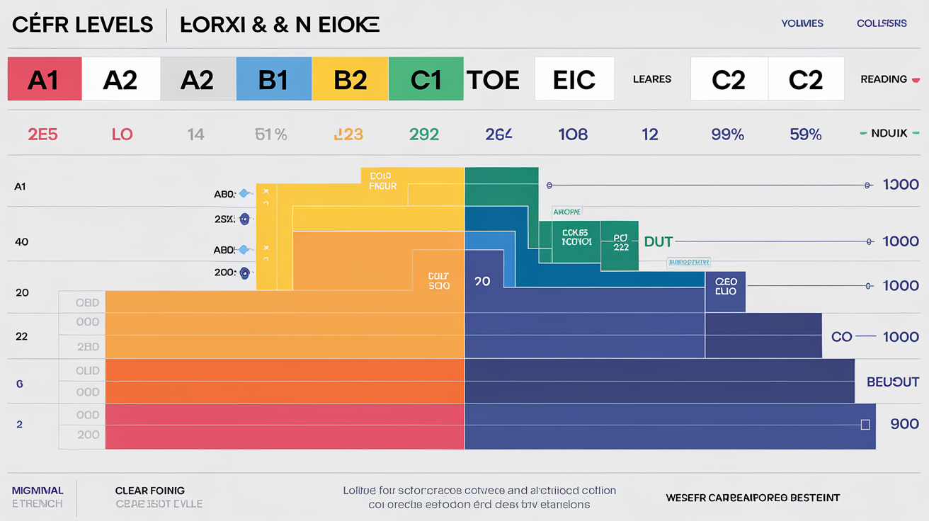 Tableau de comparaison entre score TOEIC et niveaux CECRL