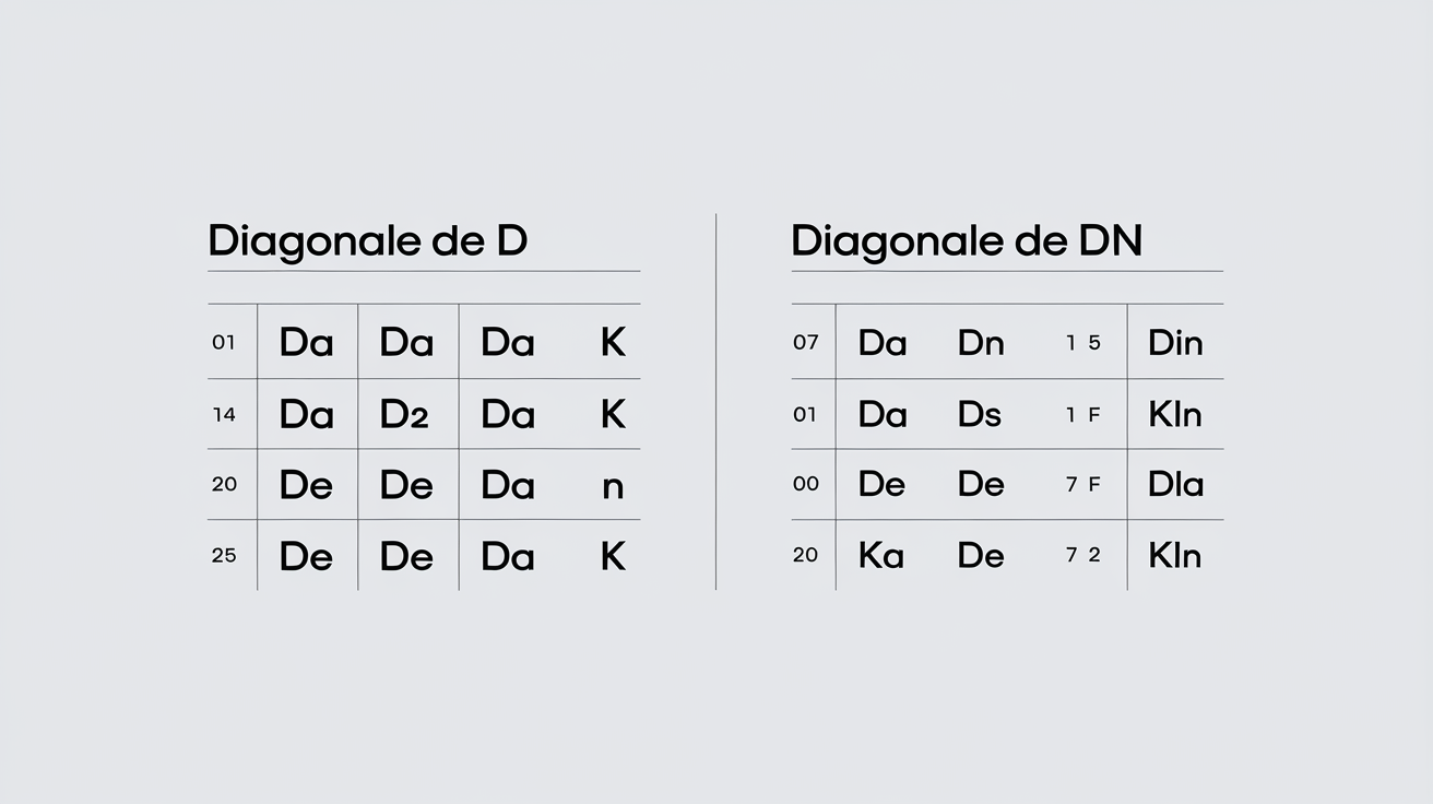 Diagonale matrice et sa puissance