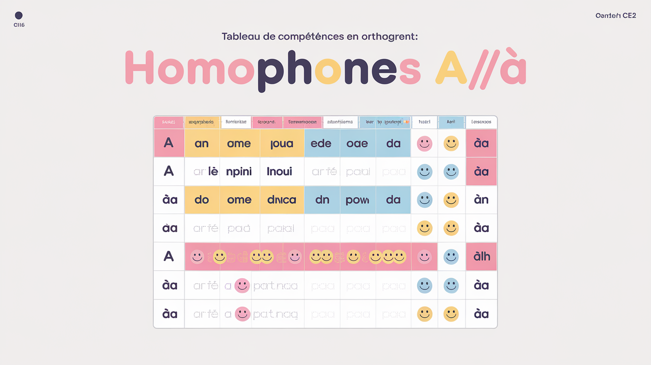 Grille de compétences pour évaluer a/à niveau CE2