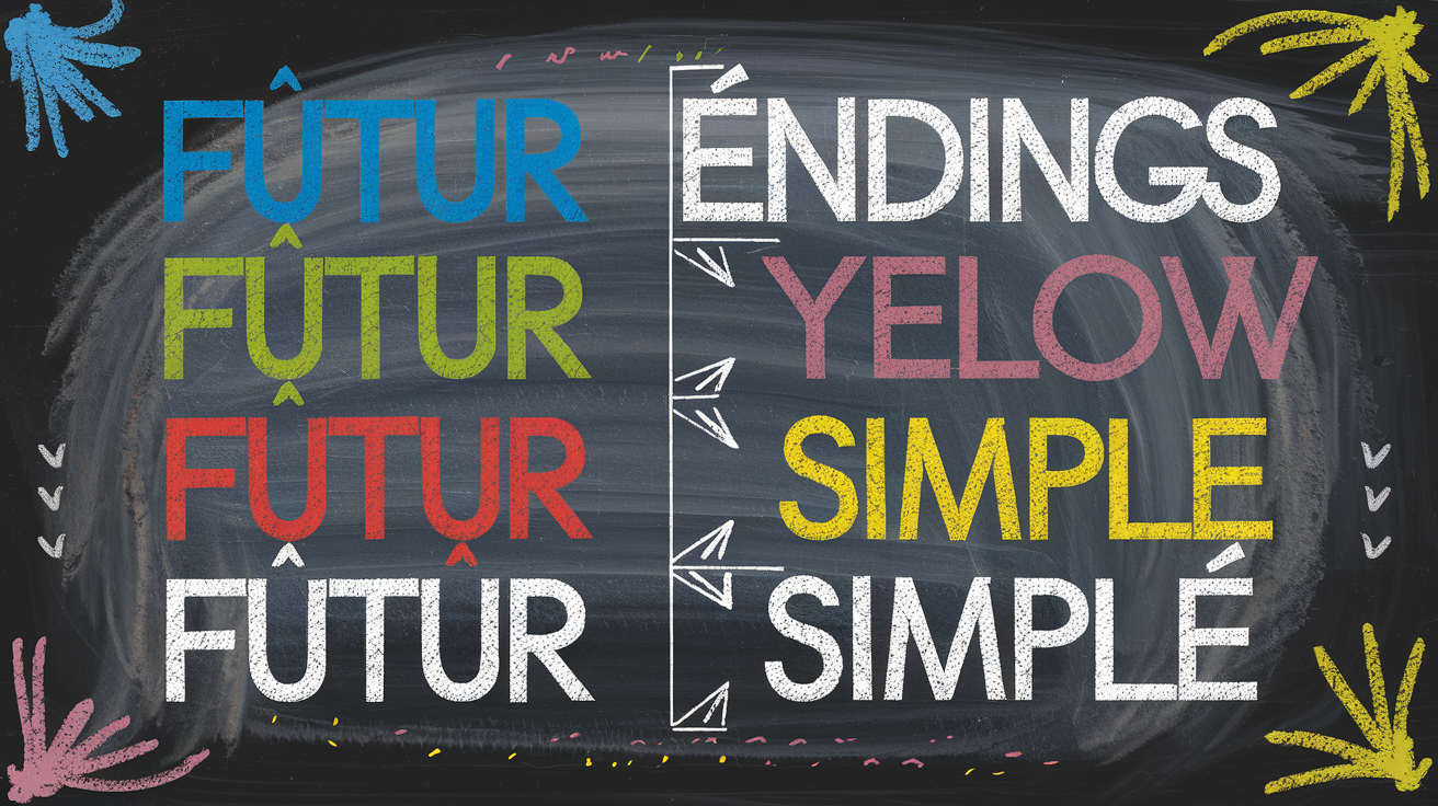 Tableau montrant les terminaisons du futur simple