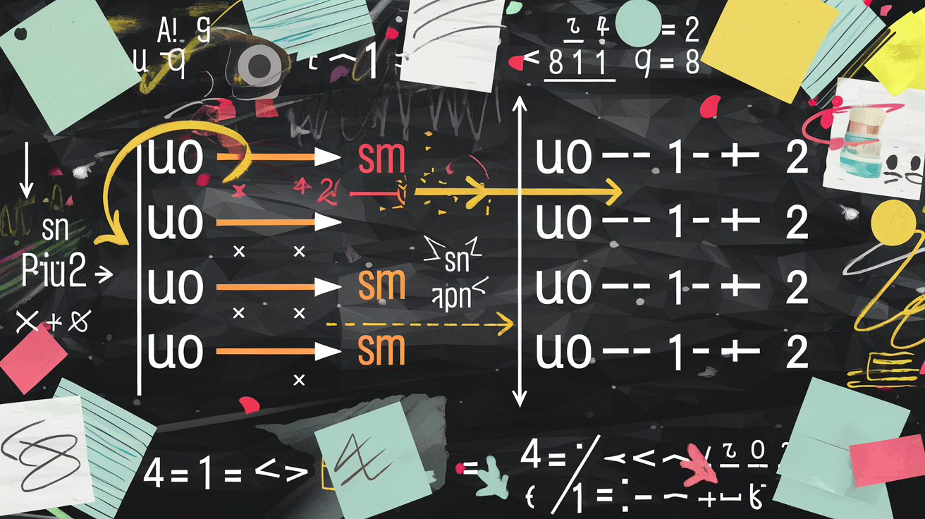 Graphique comparant des suites arithmétiques commençant par U₀ ou U₁, avec erreurs classiques sur Sn.