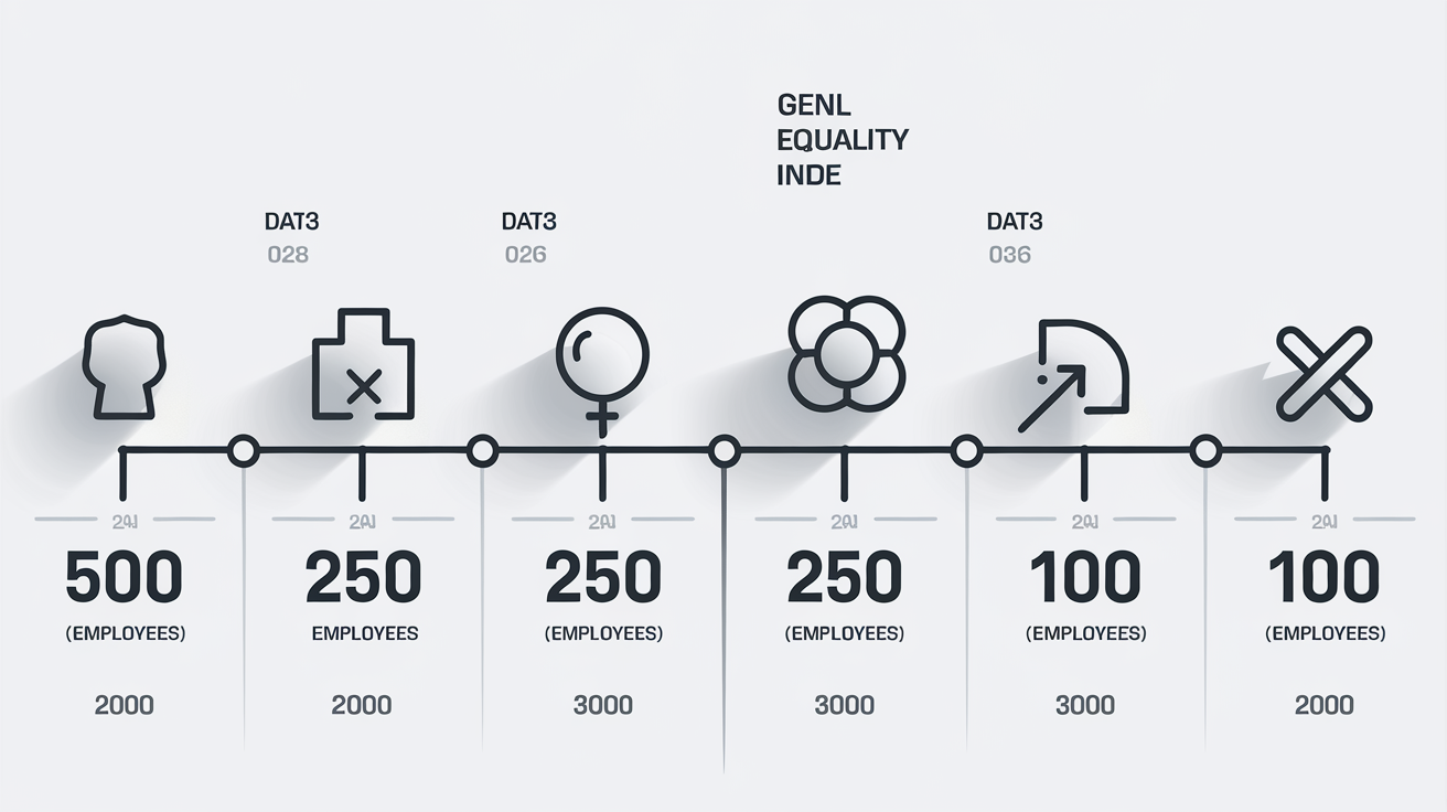 Chronologie des seuils et dates clés Index égalité femmes-hommes