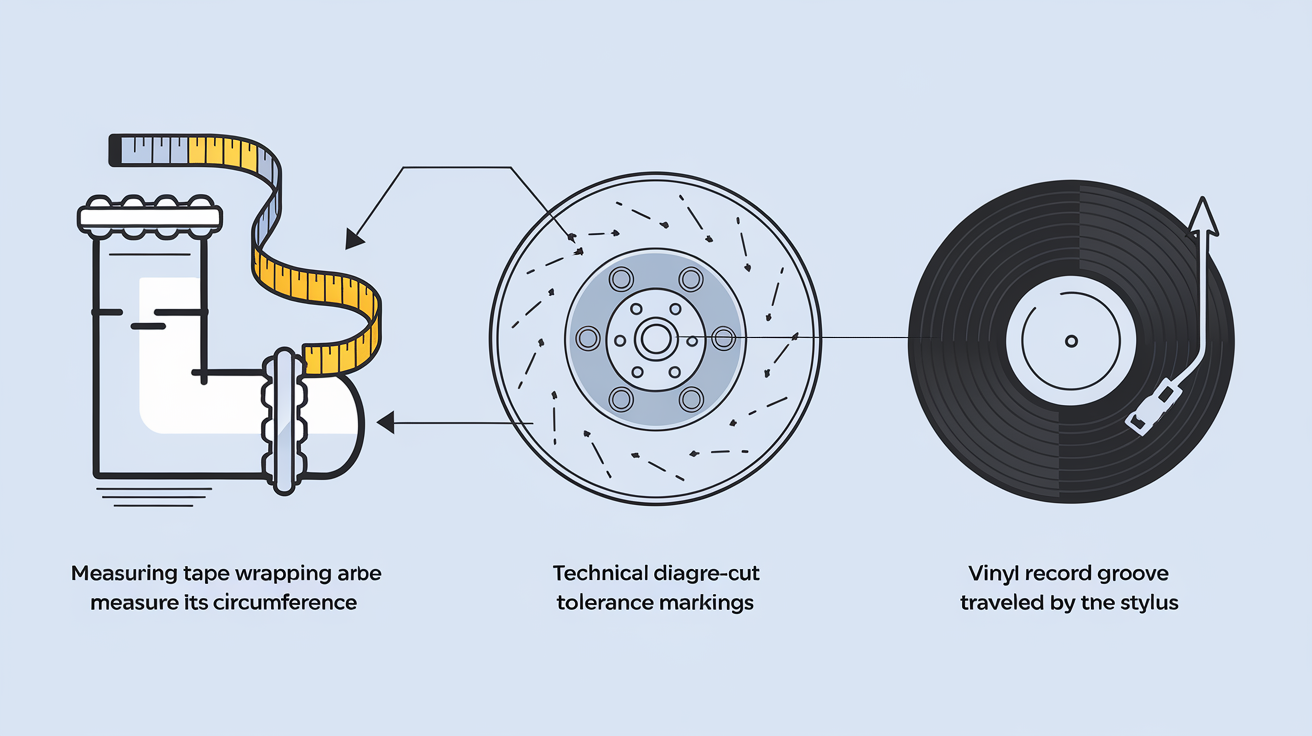 Exemples pratiques du périmètre d'un cercle : plomberie, industrie et vinyle